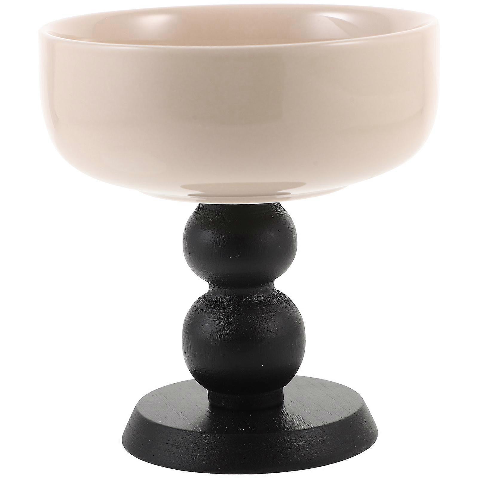 Ceramic Dessert Bowl with High Base Design for Ice Cream and Pudding Multi Color Fits Home Parties