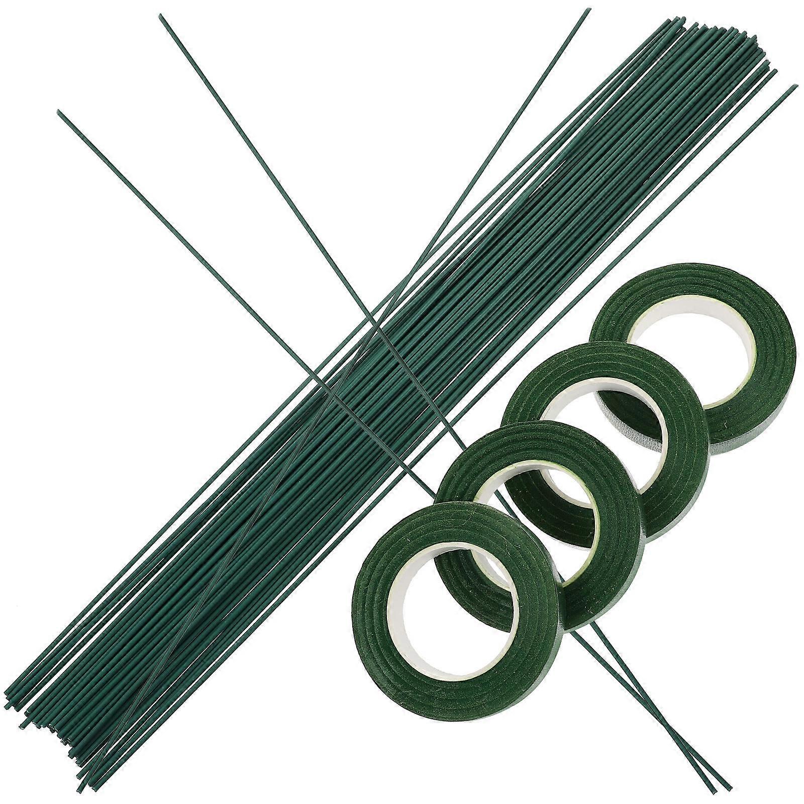 Joustavat kukkalankavarret ja paperiteippi, jotka sopivat erinomaisesti kukkakruunuihin ja tee-se-itse-koristeisiin 1 sarja