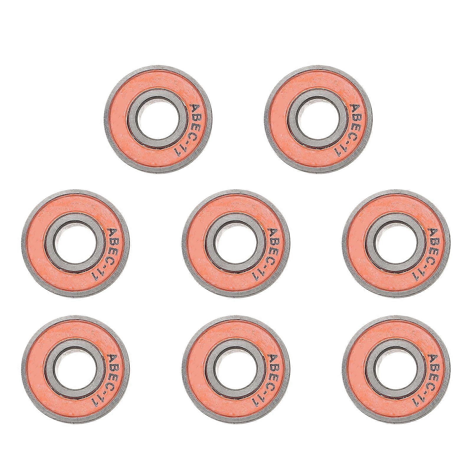 Bearings Skateboard Durable Carbon Steel Riding Low Friction 8Pcs