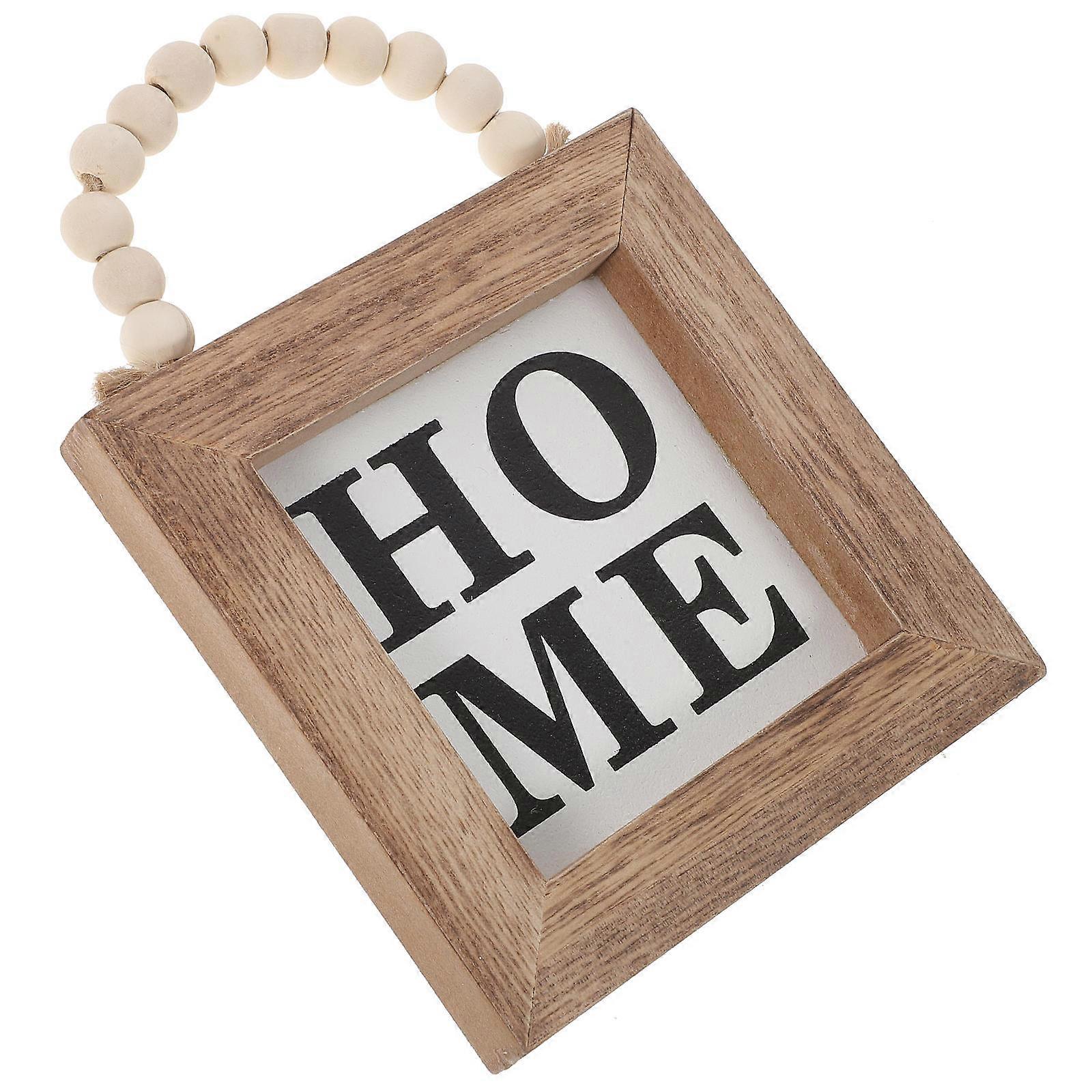 Hanging Wooden Sign Wooden Plaque Home Decor Multi Color Decorative 1Pcs