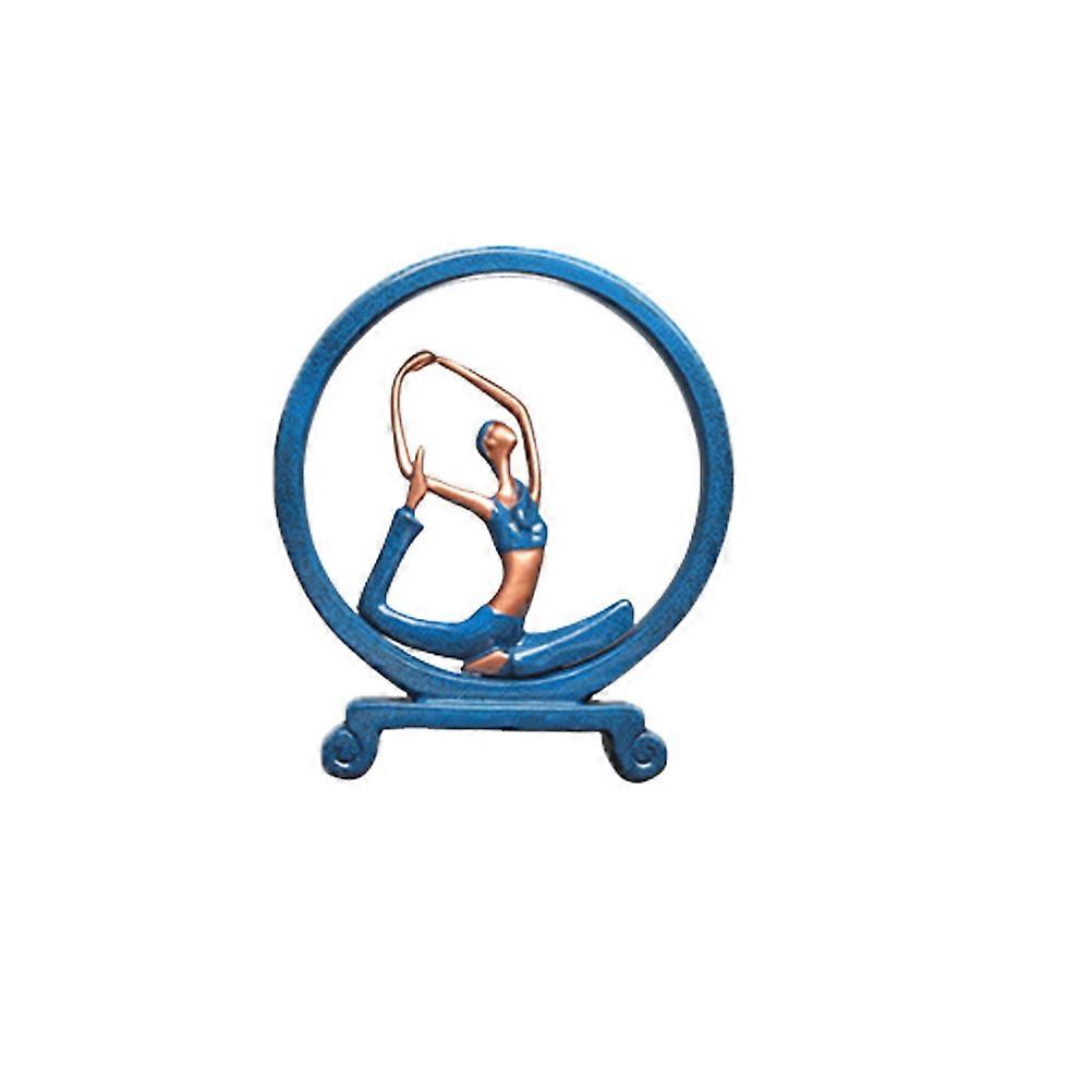 Home Decor with Yoga Charm, Resin Statue Featuring Artisanal Quality