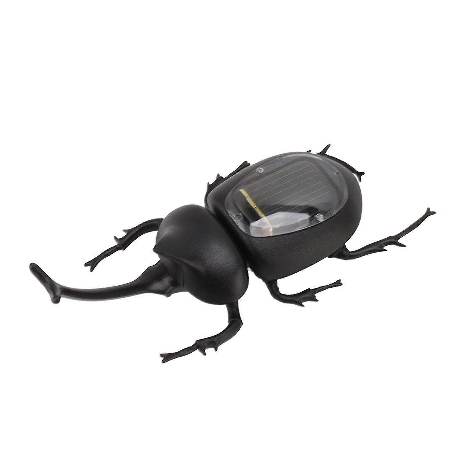 Solar Powered Insect Toy Simulated Energy Saving Realistic Home Decoration Educational Fake Dung Beetle Model