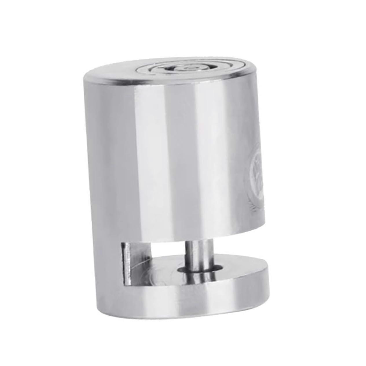 Brake Disc Lock With Locking Pin For Motorcycles, Bicycles And Scooters, Easy To Use, Theft Protection, Silver