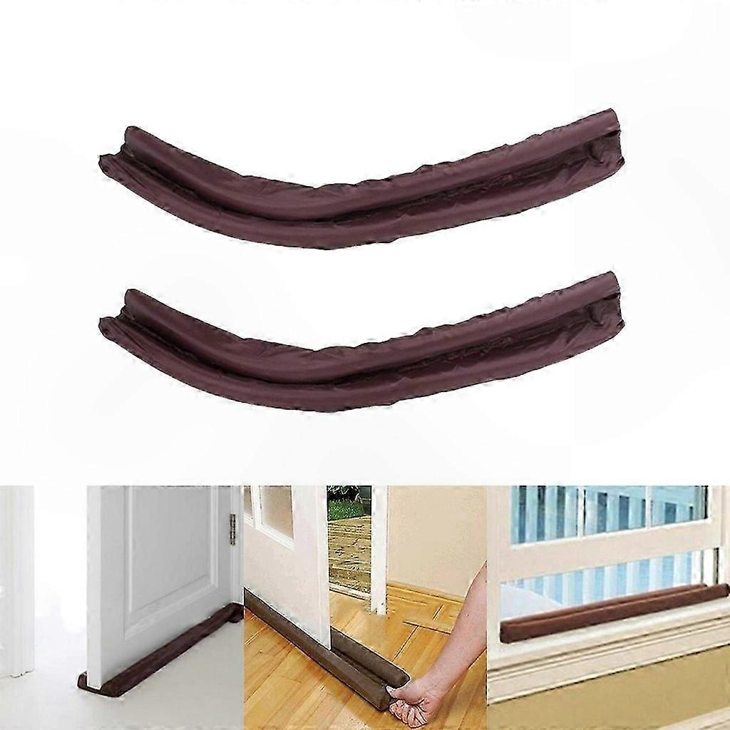 2-Pack Door Draft Stopper for Noise Reduction and Window Gaps, Easy Installation Solution