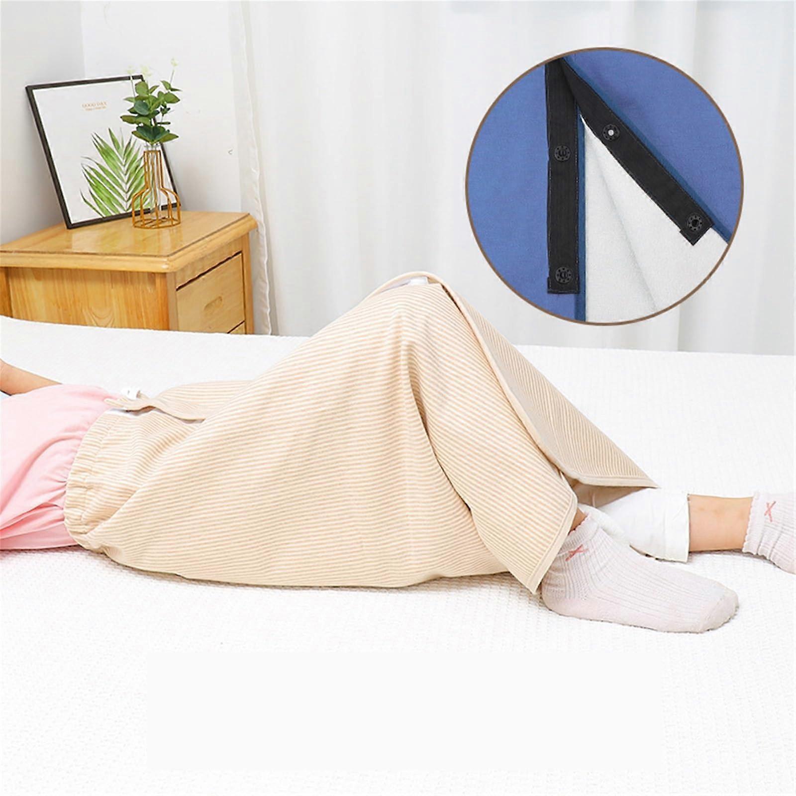 Waterproof Bed Pads Washable Incontinence Underpads for Elderly Disabled Adults (XL, BrownButton)