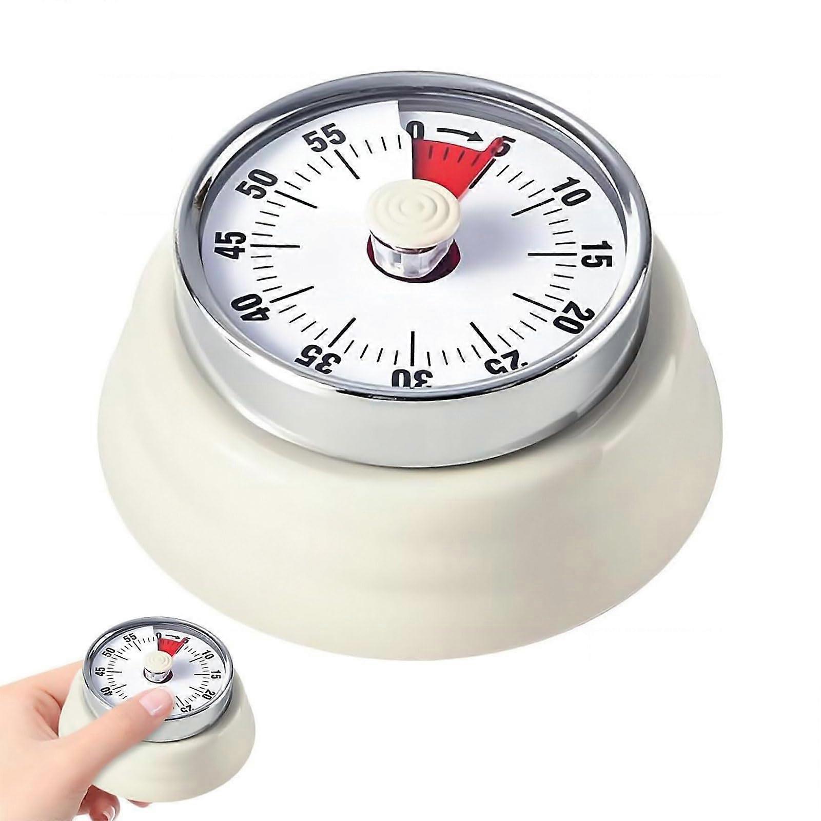 Kitchen Timer, 60Minute Visual Analog Timer, Mechanical and Magnetic Timer