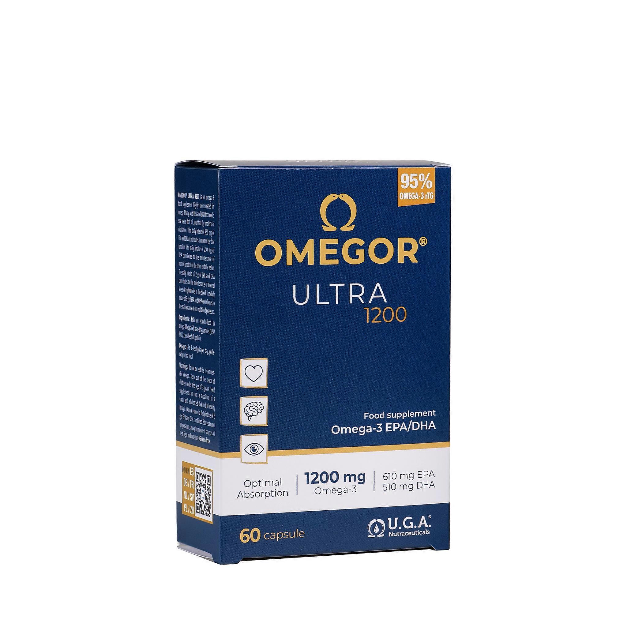 Omegor Ultra 1200 - Omega3 Epa και DHA Ultra Concentrate 60 κάψουλες