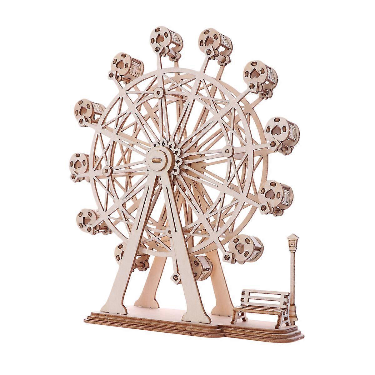 Puzzle Model Ferris Wheel Shape Shelf Ornament For Kids 23 X 15.5 X 1.16 Cm 1Pack