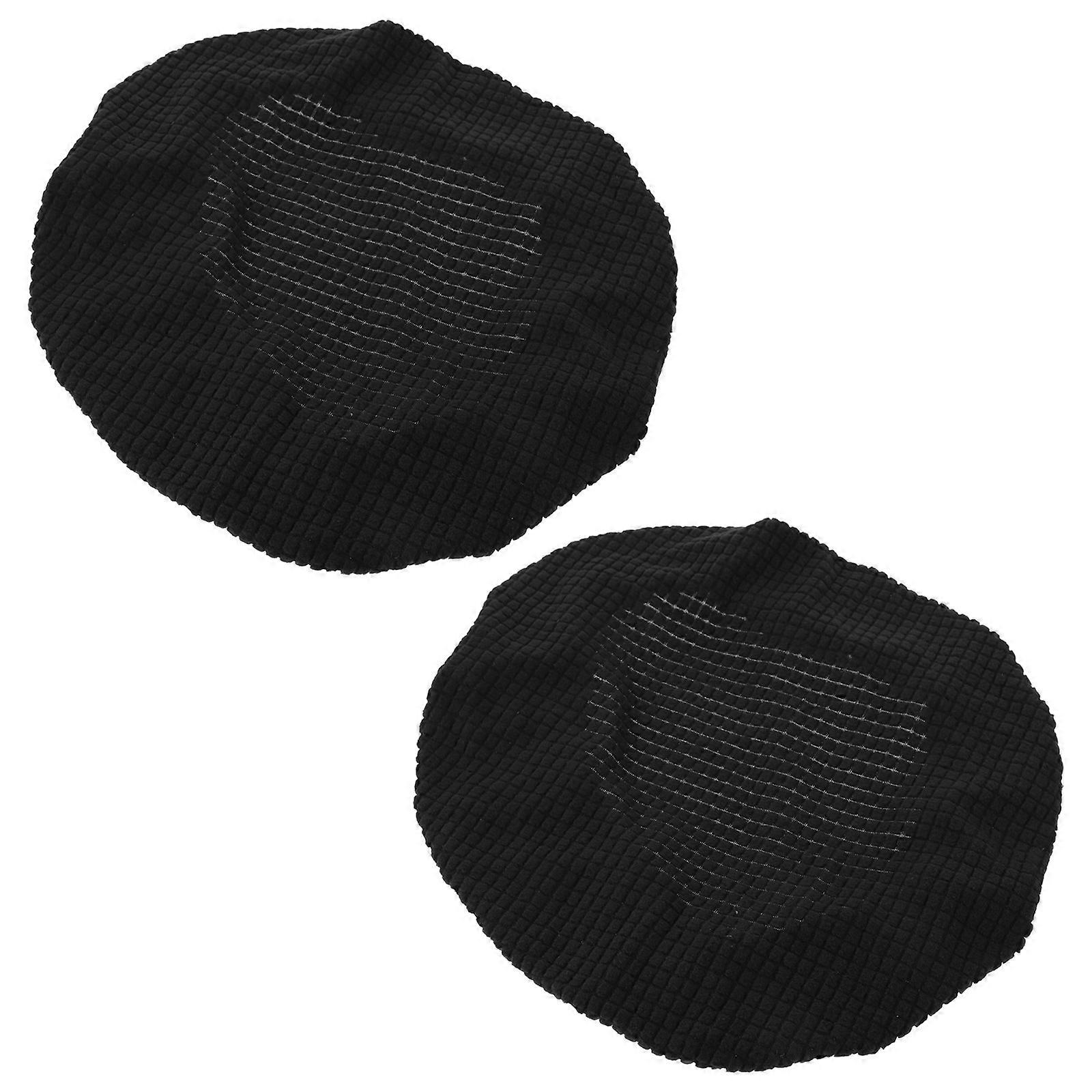 2PCS Elastic Round Stool Cover for Practical Dining Chair Protector