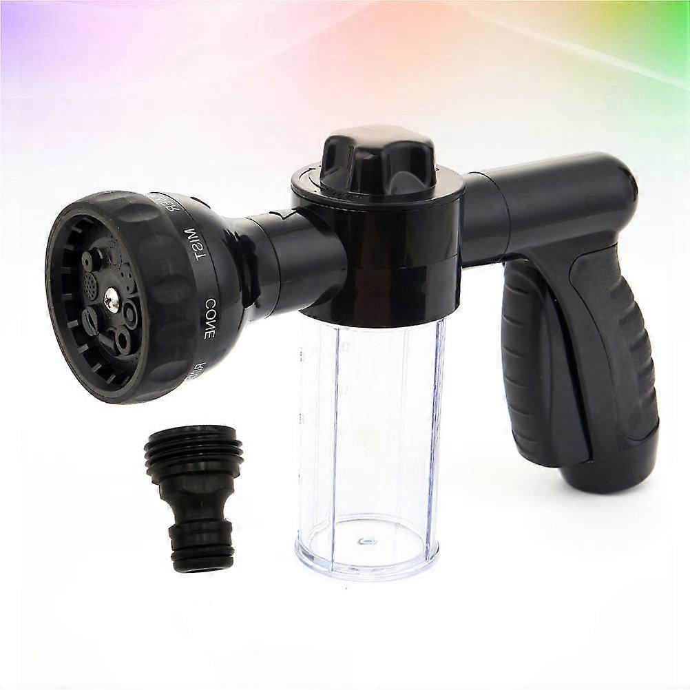 Portable Water Sprayer for Car with 8 Modes Adjustable ABS Black Practical Tool for Washing and Watering 0.5L