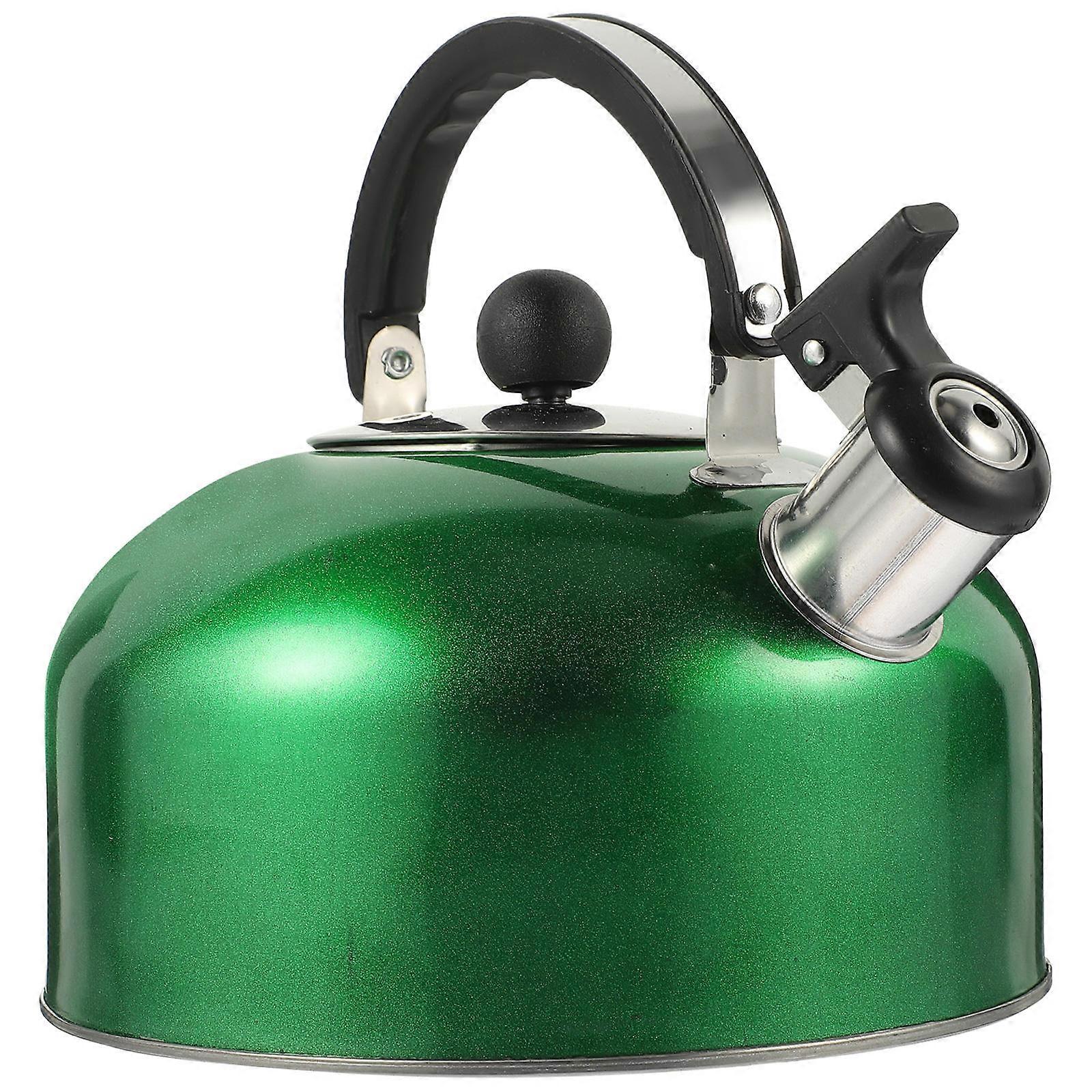 Stainless Steel Whistling Kettle with Comfortable Handle for Boiling Water, Induction and Gas Stove Compatible, Easy to Clean Kitchenware for Home