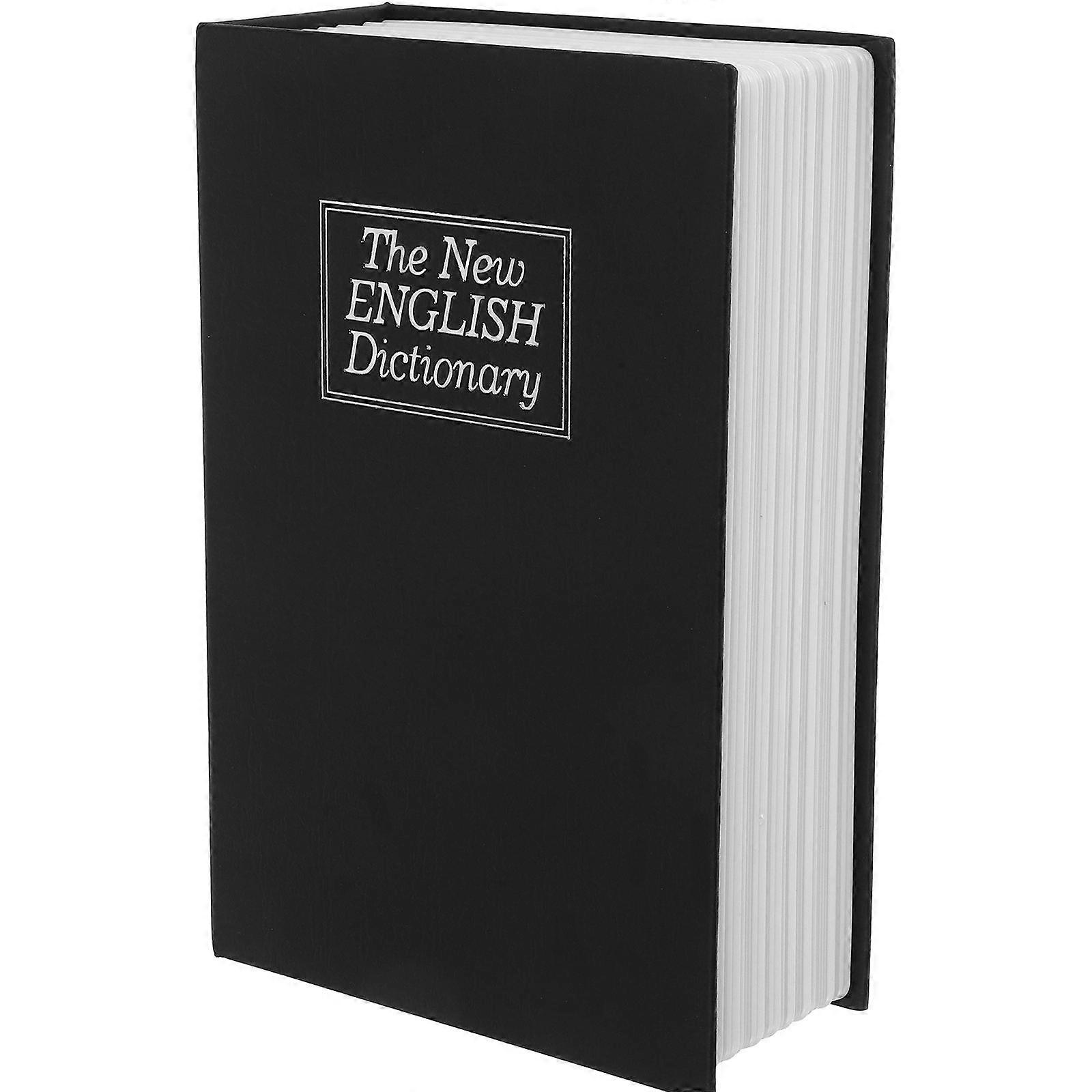 Book Safe with Combination Lock Innovative Dictionary Diversion Lock Box for Jewelry Cash and More Black 1 Count