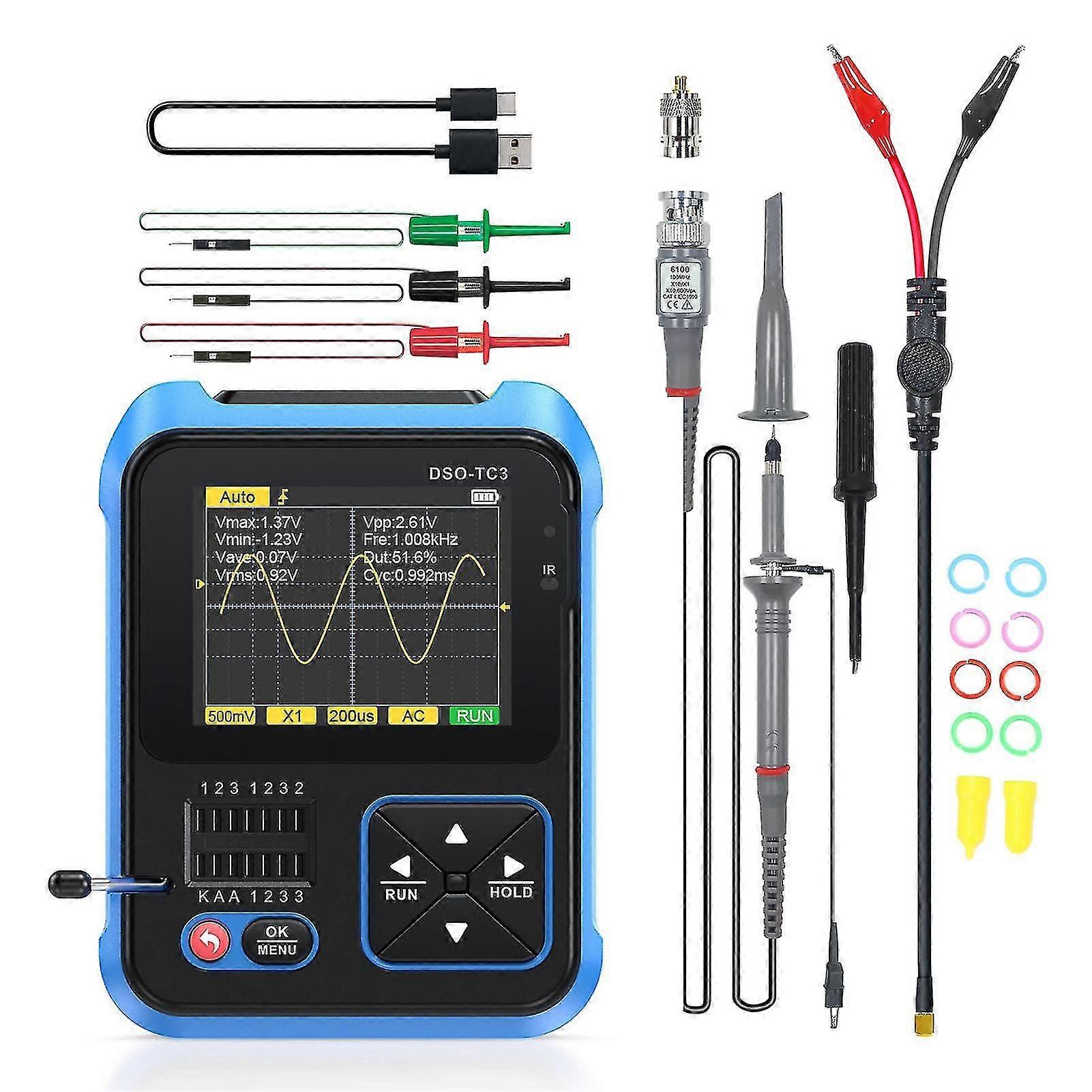 Handheld Digital Oscilloscope & Transistor Tester