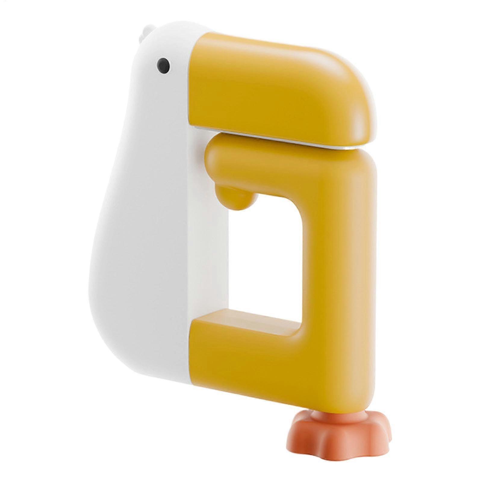 Desk Hook Duck-Shaped White No-Drill Tabletop Holder For Bags, Backpacks, Umbrellas, Keys, Water Bottles