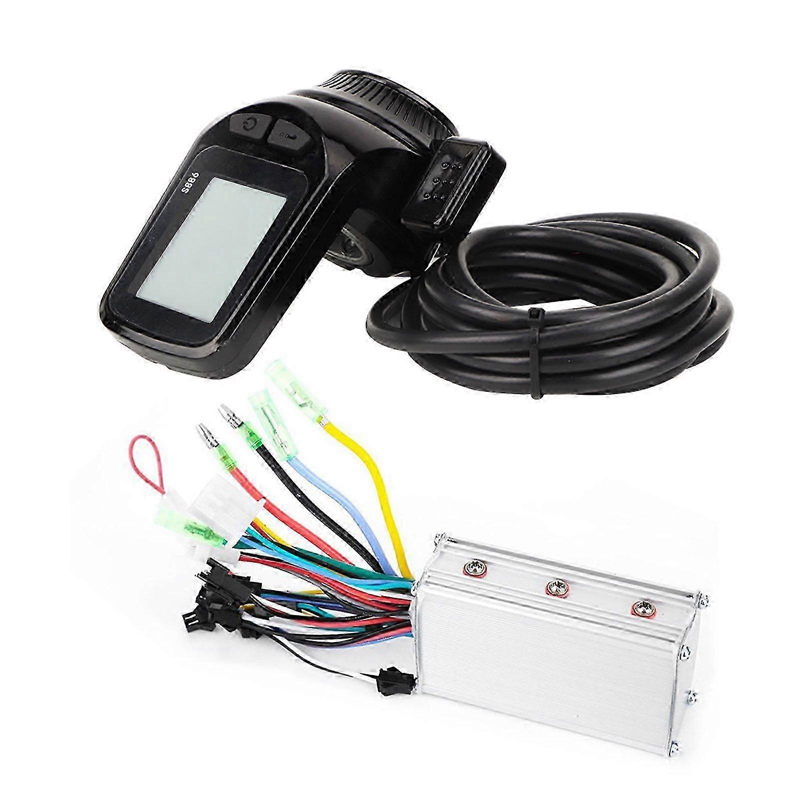 Electric Bicycle Electric Scooter Brushless Controller LCD Display Panel Dial Instrument48V