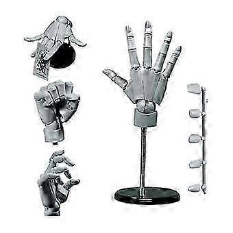 Hand Model 1:1 Articulated Mannequin Hand Moveable Joint+Base DIY PVC ABS Hand Model for Drawing