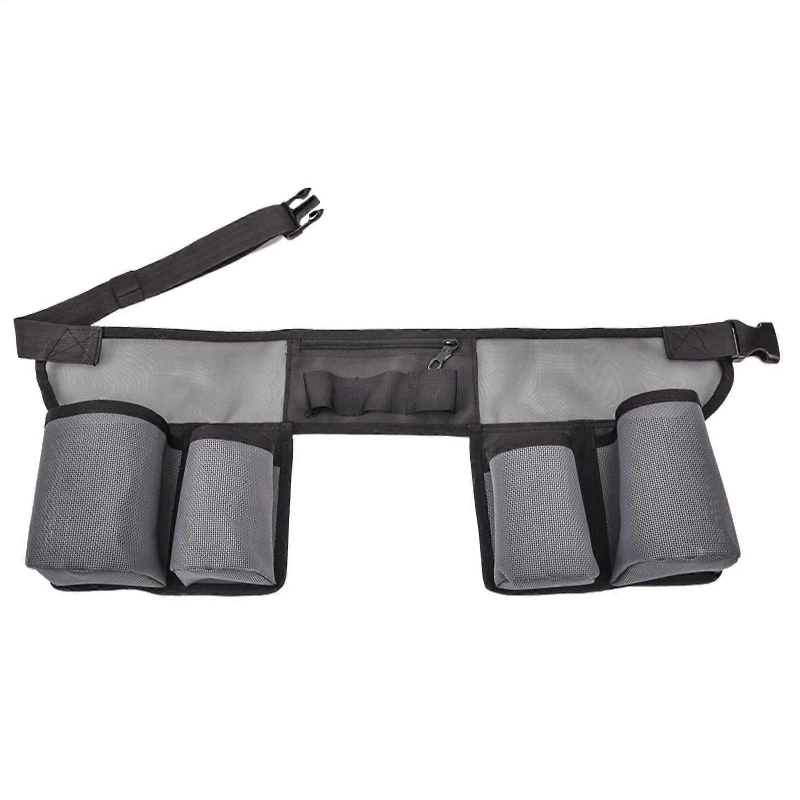 Utility Tool Belt With Pockets, Garden Tool Belt Waist Apron With Tool Pouches, Adjustable Waist Size