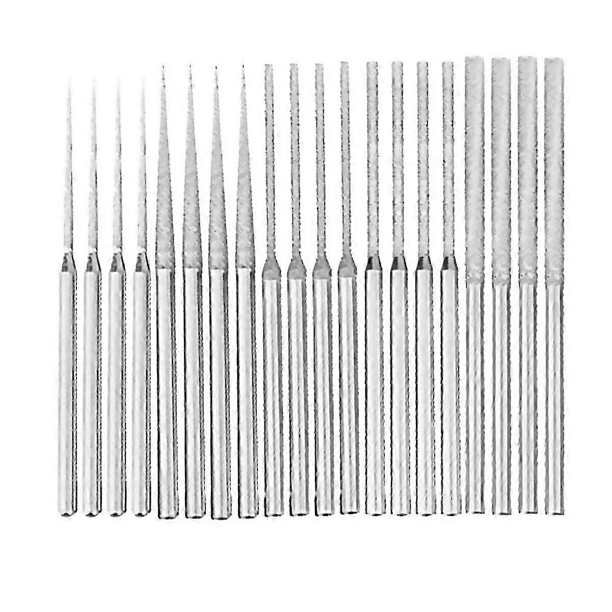 For 20pcs Mounted 5 Different Shapes Diamond Drill