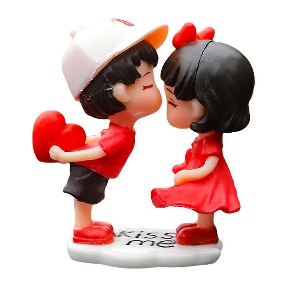 Bilparornament Solid Aromaterapi Indretning Rød Nederdel Kys Kunstværk