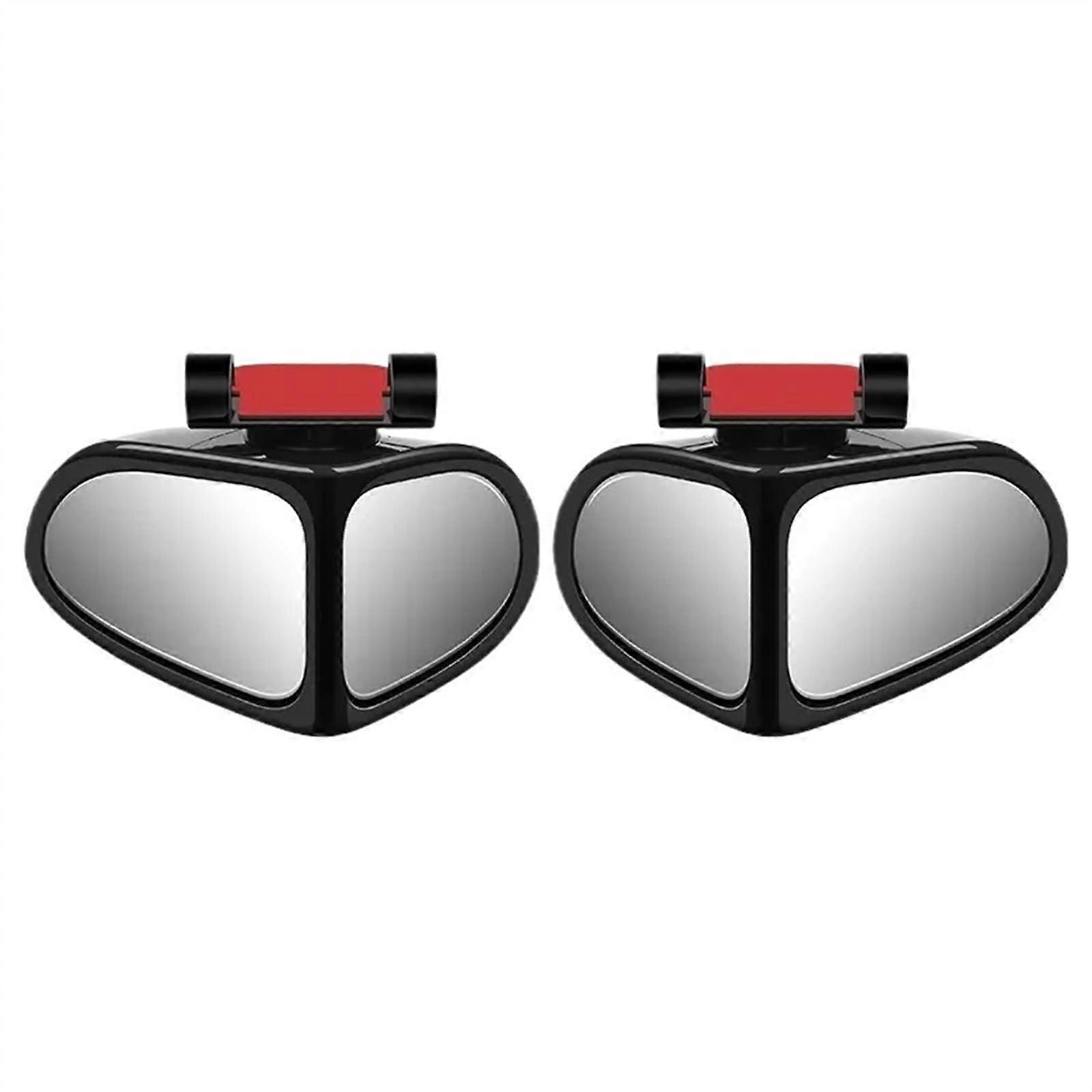 Blind Spot Mirror Car 1 Pair Front Wheel Auxiliary Rear View Mirror (Black)
