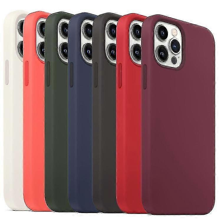 For iPhone 15 Pro Max MagSafe Case Liquid Silicone Full Coverage Protective Phone Cover Shockproof Slim Fit