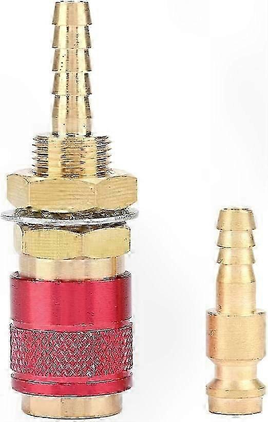 M6 Quick Connector for Water and Gas Cooling Adapter for MIG TIG Torch Fitting (Red)