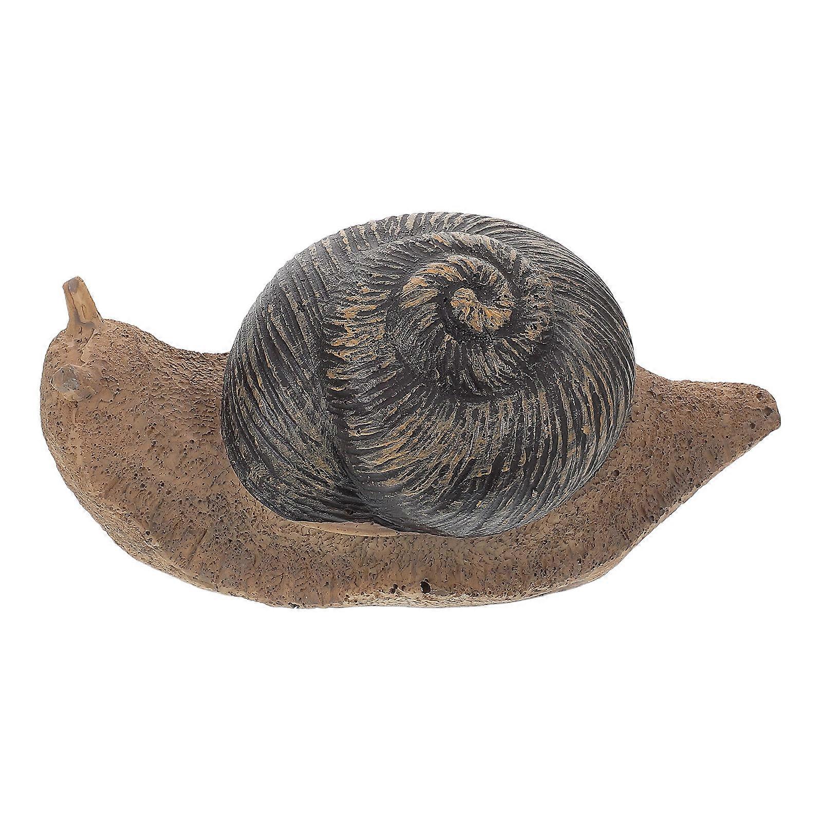 Stone Shaped Key Box Outdoor Garden Snail Ornament Weather Resistant Key Hider Decorative Rock Hideaway for Home Storage