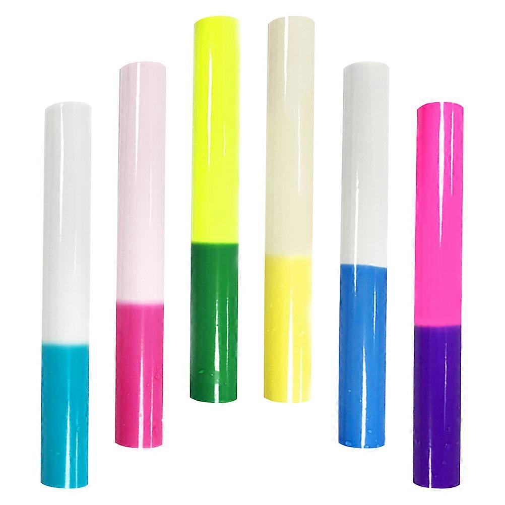Color Changing Vinyl Stickers for Cups and Glassware Assorted Color Pvc for Diy Projects 6Pcs