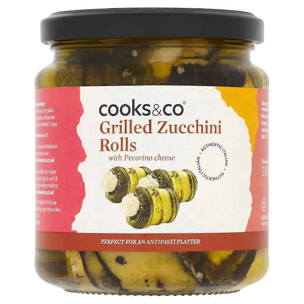 Cooks Co Cooks Co Grilled Zucchini Rolls Pecorino Cheese 280g - 4 Pack