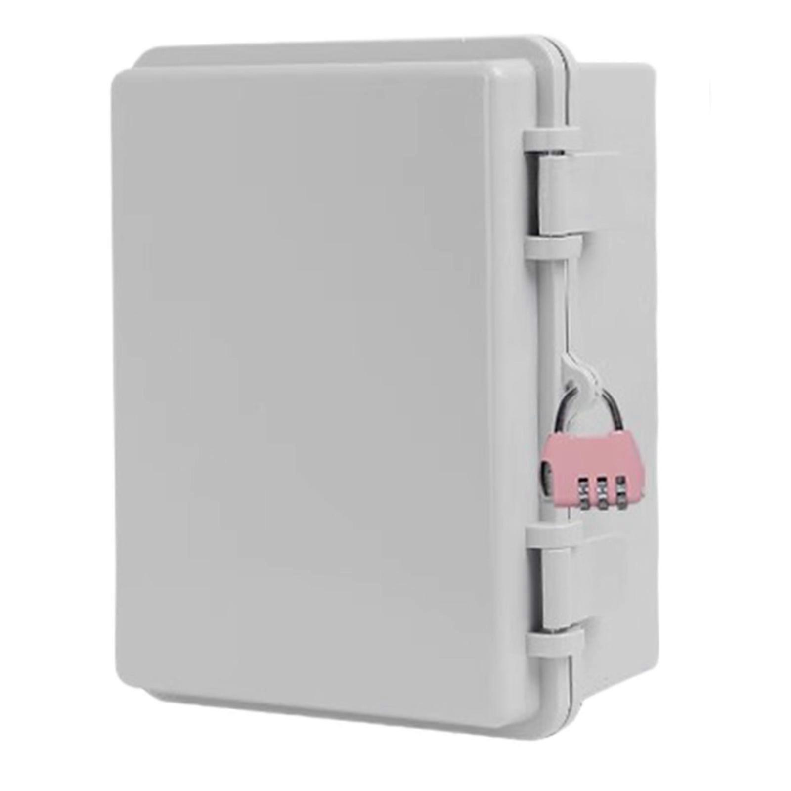 Weather Resistant Locking Electrical Enclosures High Strength Housing Strong Enclosures Outdoor Mounting for Garden Multicolor