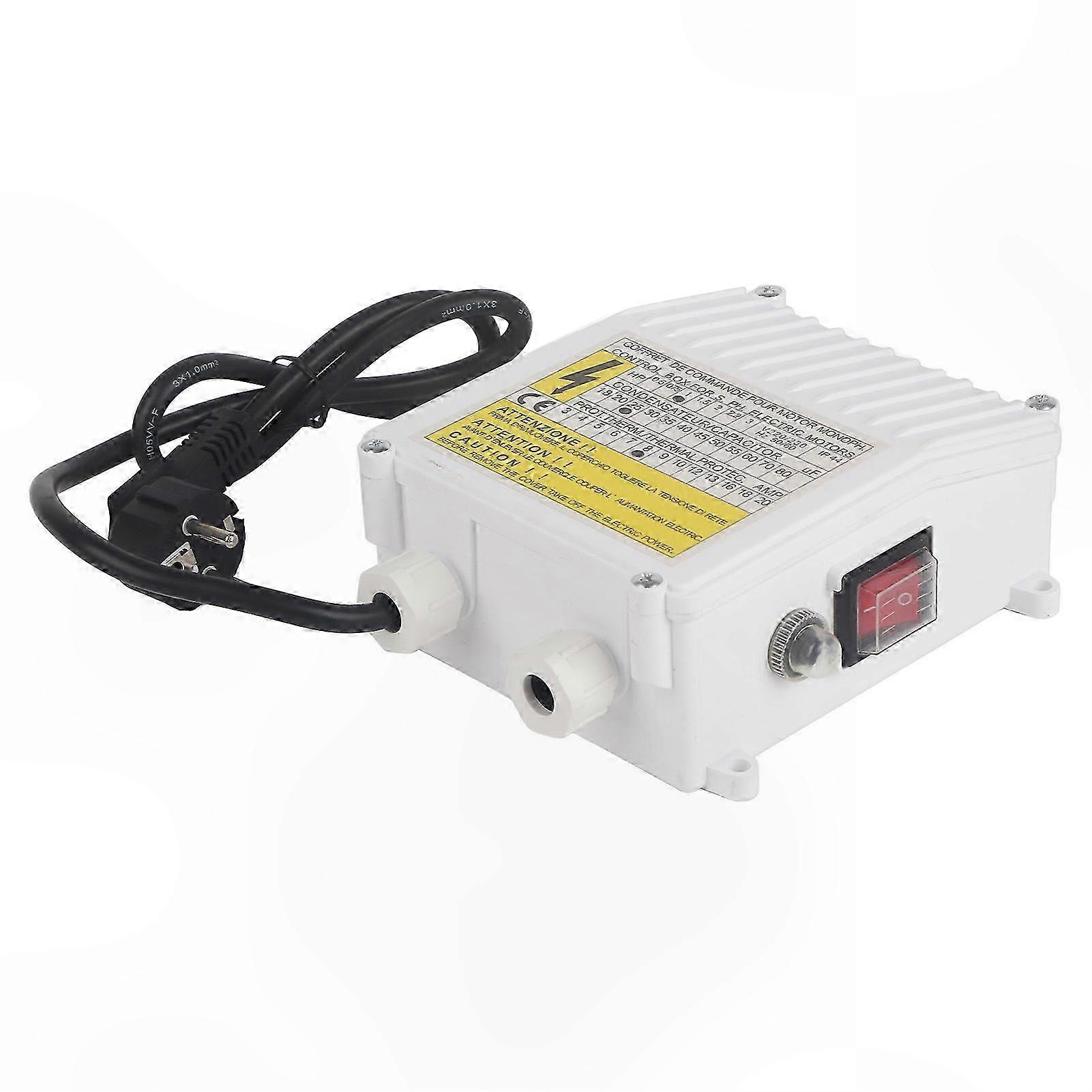 Thermal Protection Control Box for Submersible Well Pumps with Circuit Breaker Functionality