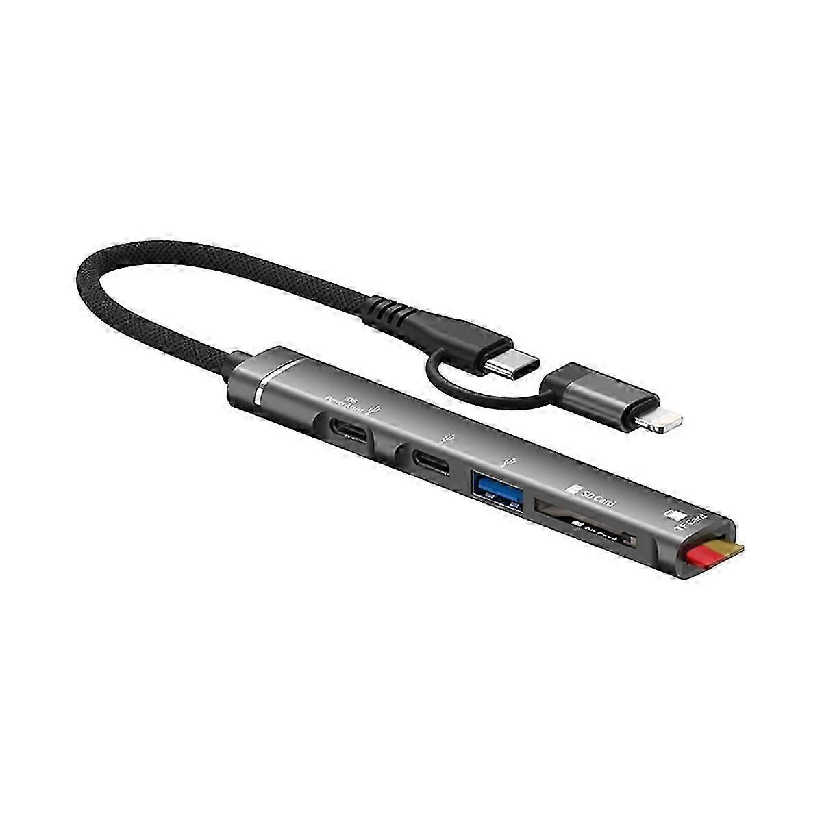 USB C Hub with for Interface Port,USB HUB with USB TypeC Port and SD/TF Card Reader for PC Laptop,USB Flash Drive