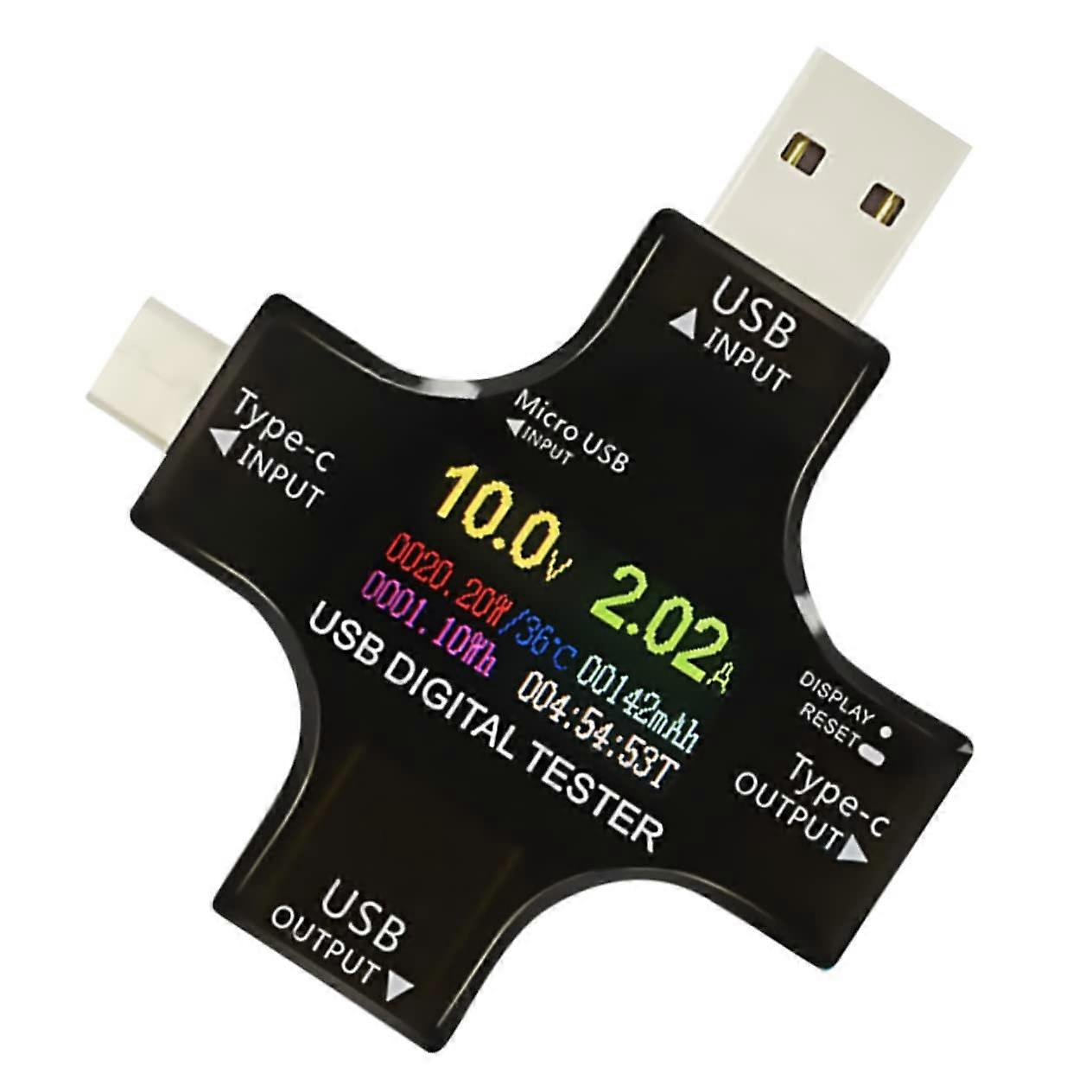 USB Power Tester with Voltage and Current Display, Type-C PD Digital Multimeter