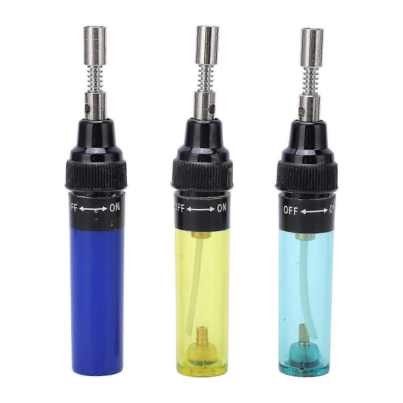 3 Pcs Gas Soldering Iron Beautiful Practical Butane Soldering Gun Fast Heating Gas Butane Torch