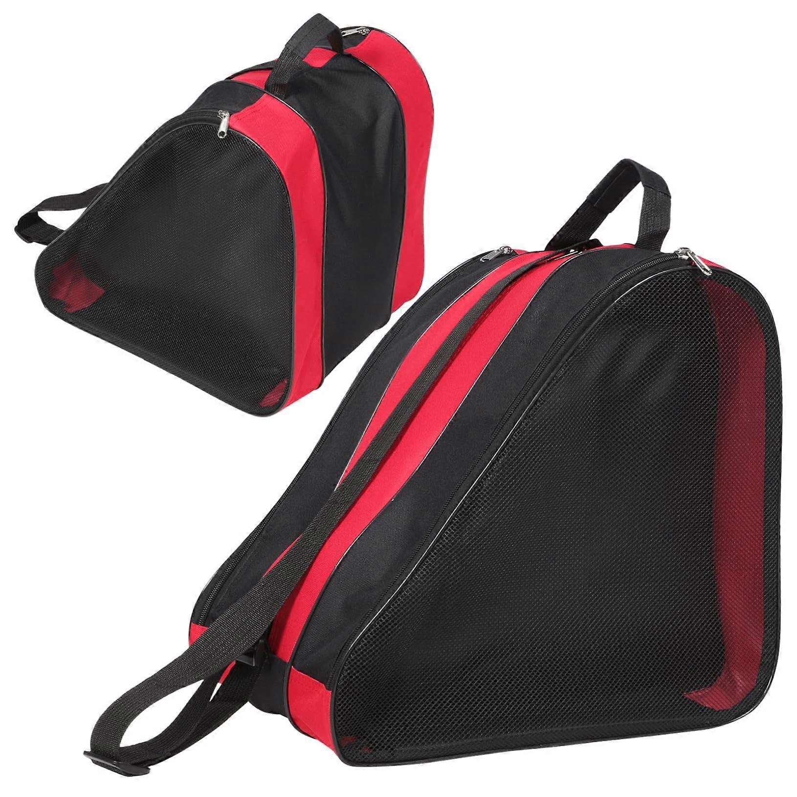 Skate Shoe Bag Set Of 2, Compact SpaceSaving Travel Pouches For Ice Skating Gear, Fits Most Skate Shoes