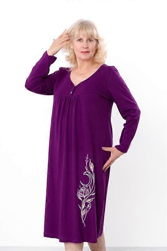 Women’s Nightgown – Loose Fit Longline with Button Detail & Elegant Print, Soft & Breathable Fabric, Any season, HC 8248-001-33