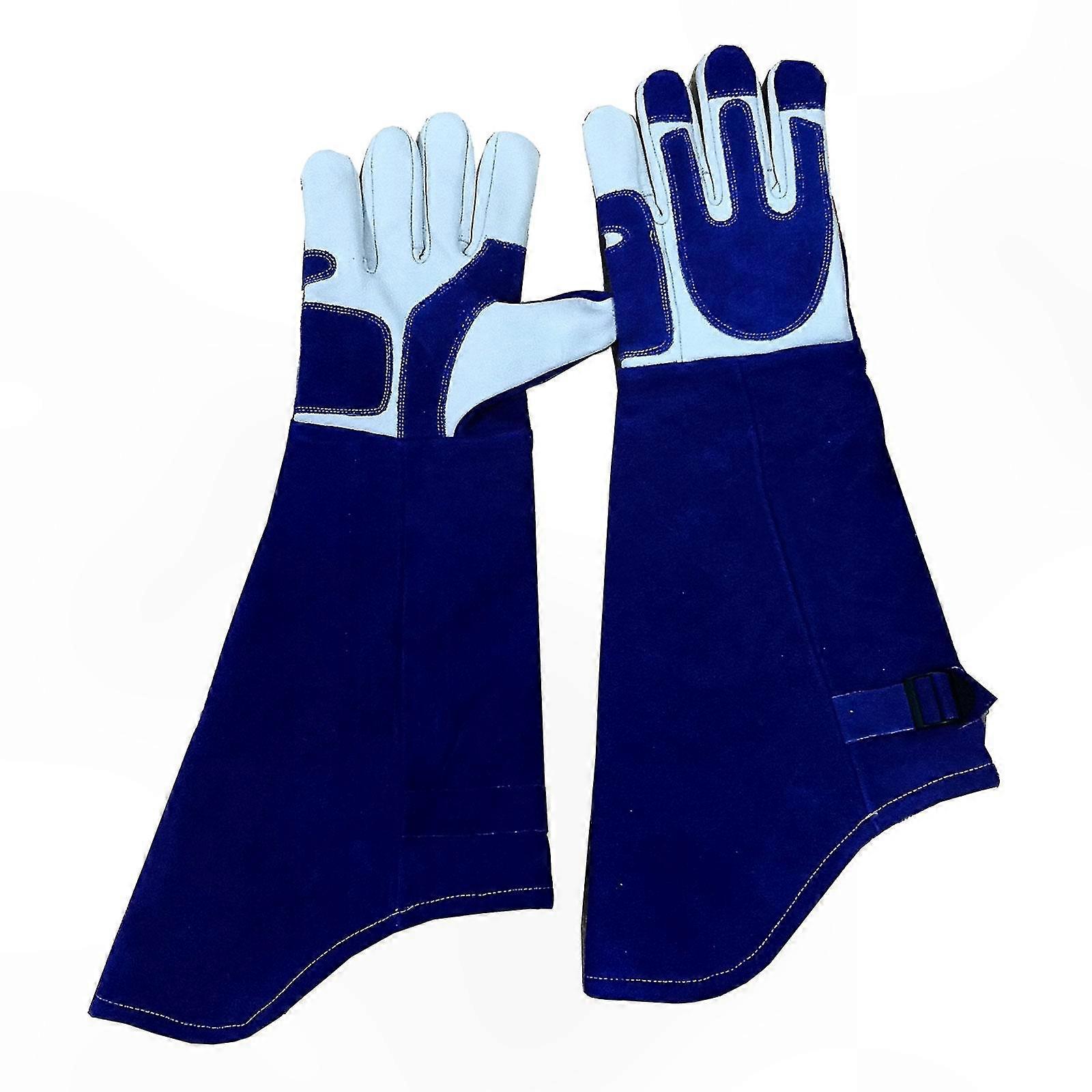 Extra Long Protective Gloves for Handling Cats, Reptiles & Pets - Resists Scratches and Bites