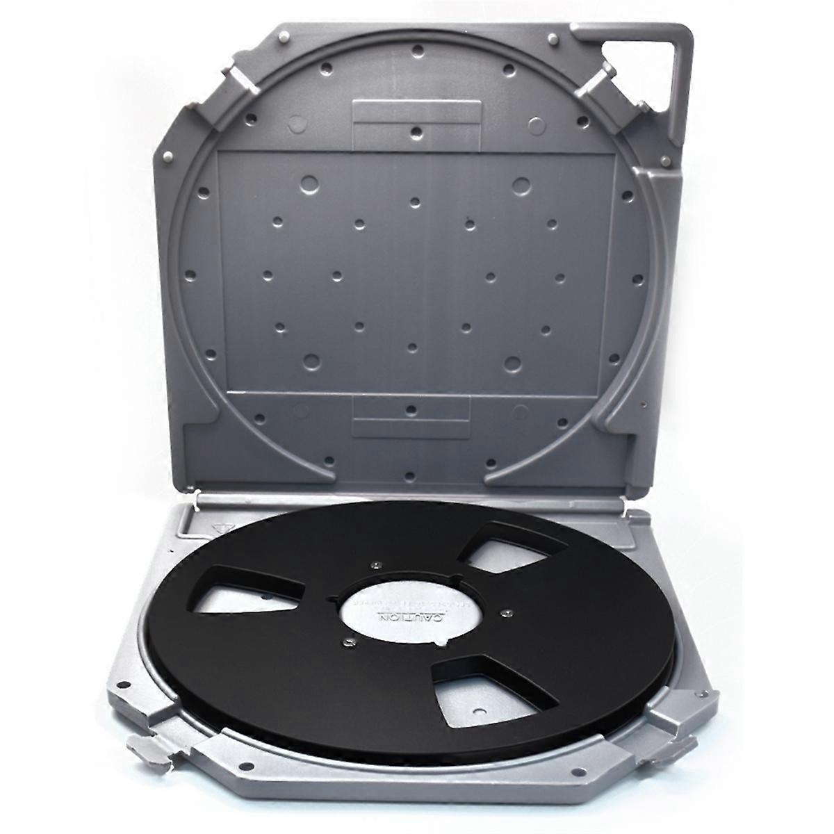 10inch Empty Takeup Reel with Empty Take Up Reels Storage Box Full Protection Open Reel Recording Ta