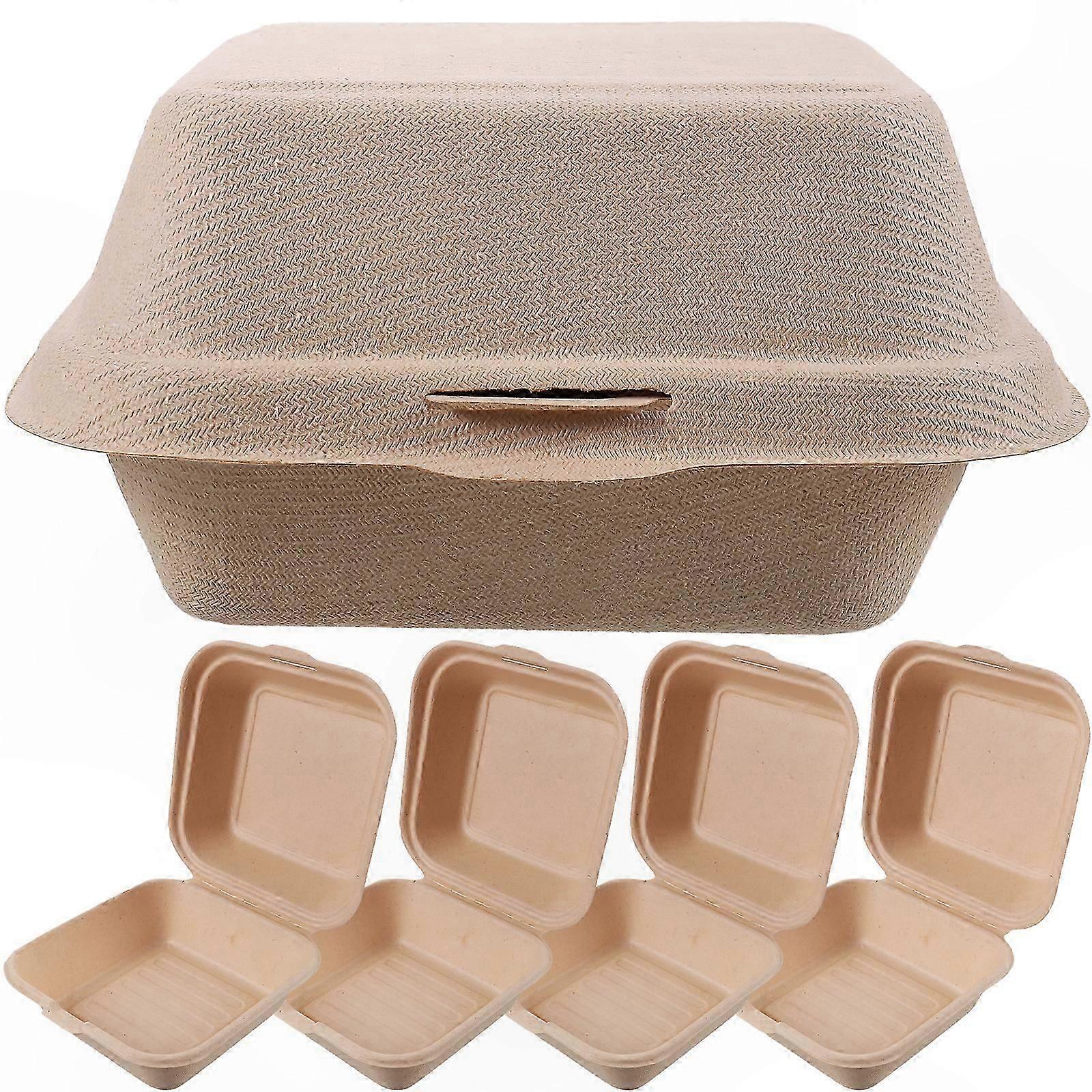 50-Pack Disposable Burger Boxes for Food