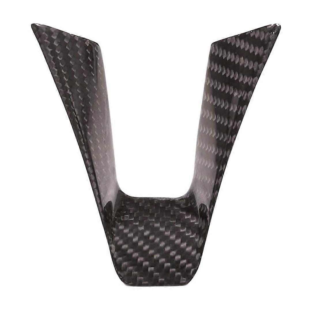 Steering Wheel Decoration Frame Cover for Stelvio 2017 2018 2019 Accessories, ABS Carbon Fiber