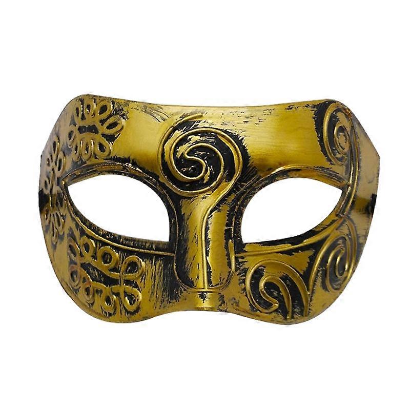 Half-face mask, multi-colored flat carving, plastic material, masquerade mask
