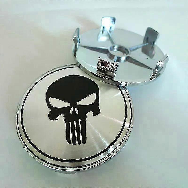 4pcs 68mm 64mm Suitable for Skull Car Wheel Center Hub Dust proof Cap Cover 65mm Badge Emblem Sticker|Wheel Center Caps|
