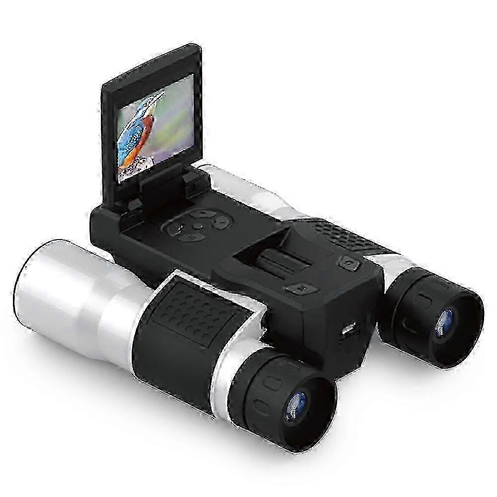 12x32 Binóculos Digital Camera Telescope 2 polegadas rotativo LCD 5MP Video Photo Recorder com