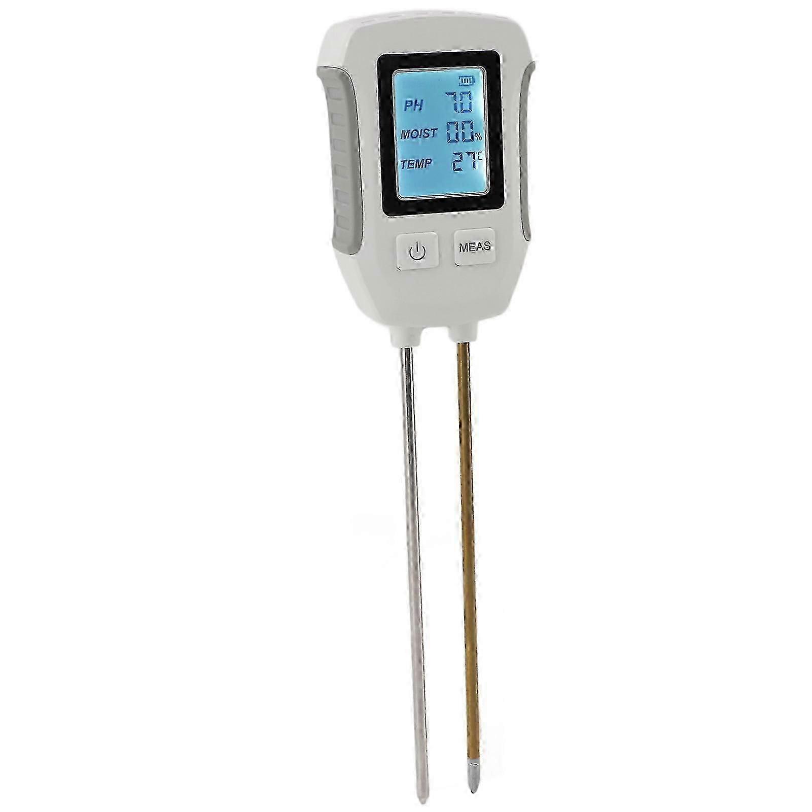 Soil Moisture Tester with Dual Probe Digital Display High Accuracy Soil PH Meter for Gardening Farming