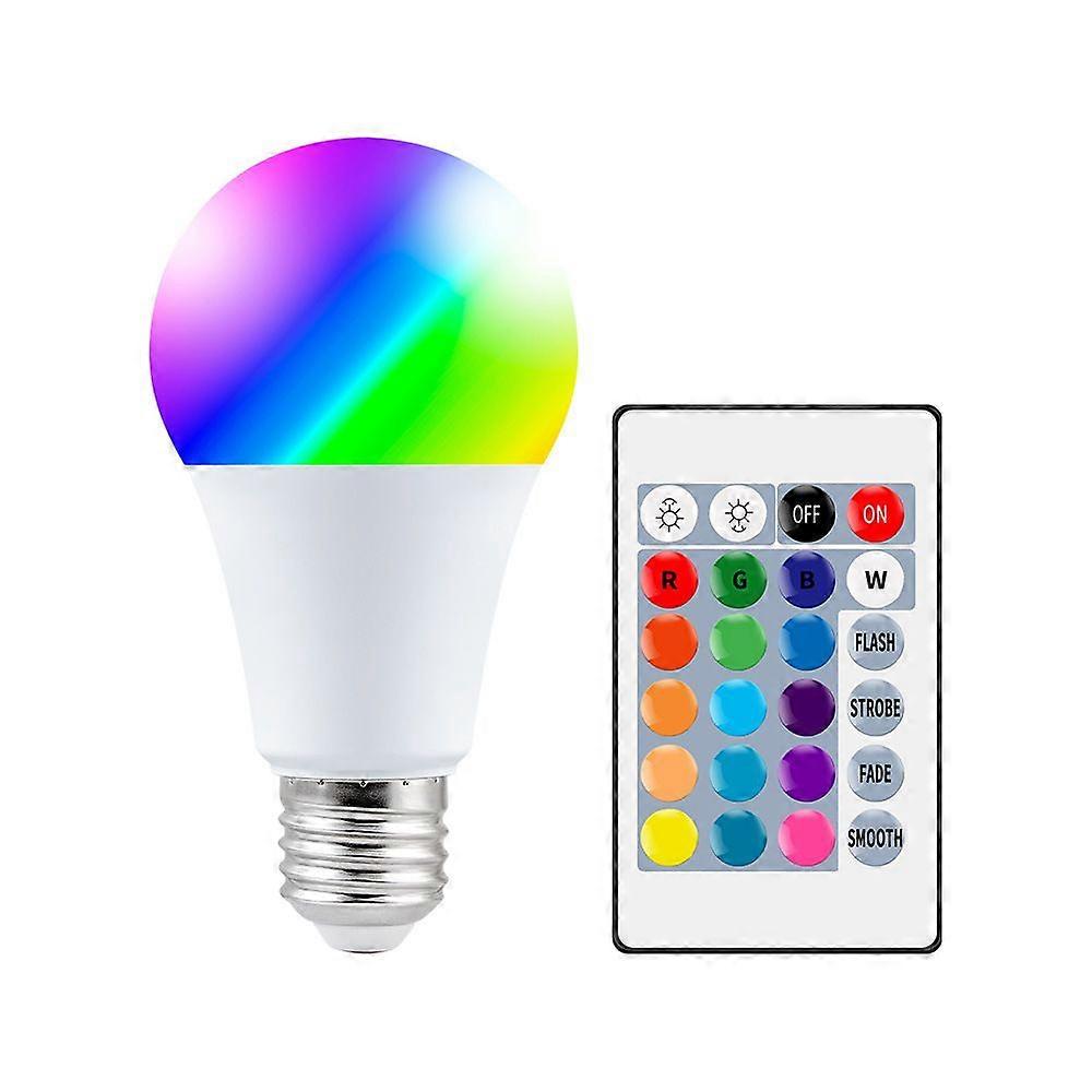 10W E27 Color LED Lamp RGB LED Lamp with Remote Memory and Timer Function 12