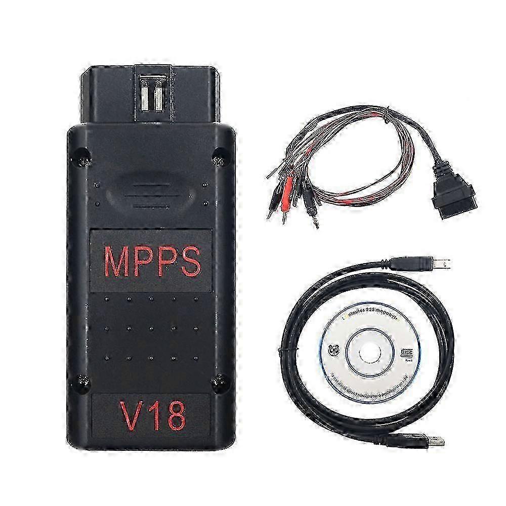 MPPS V18 diagnostic tool for vehicle coding with breakout cable
