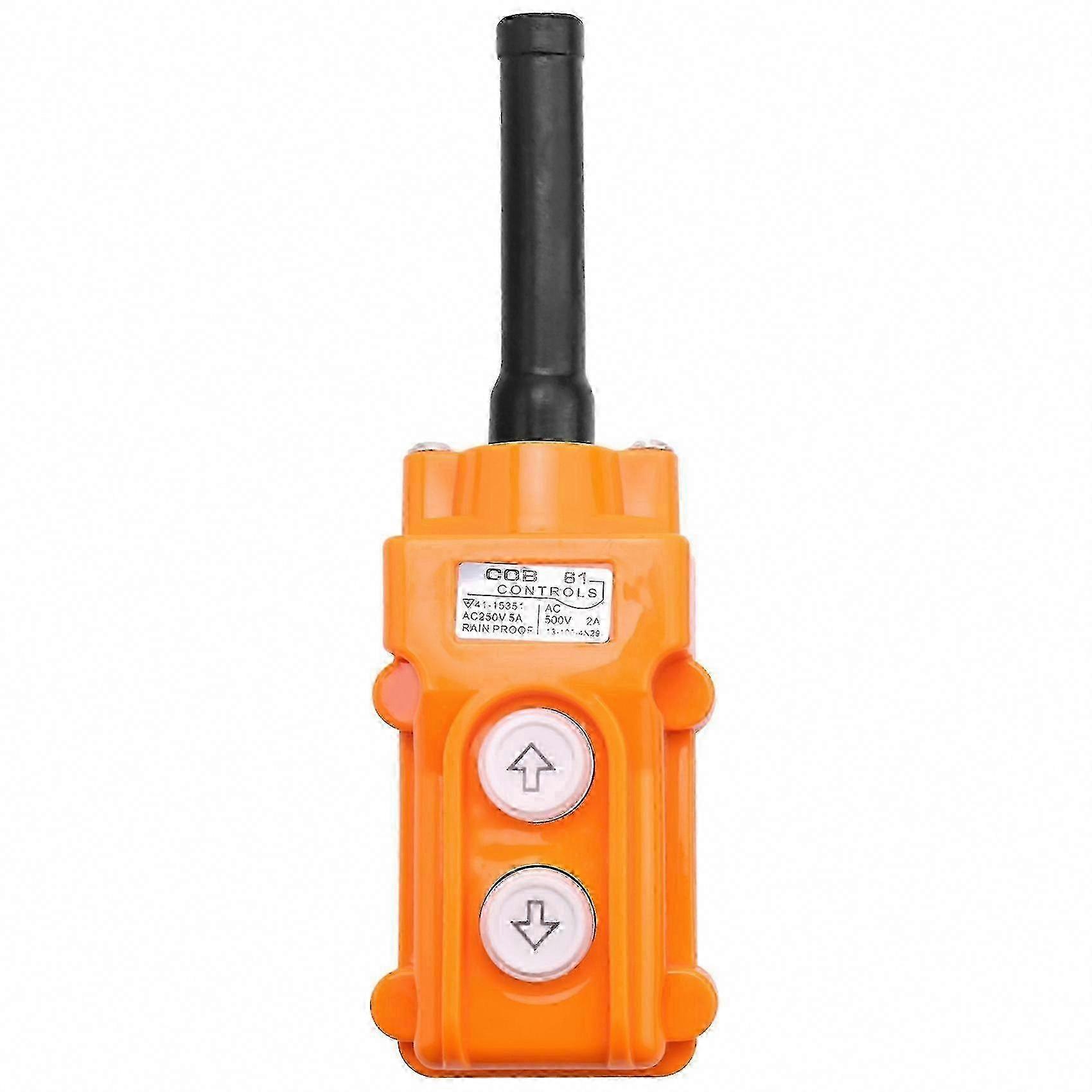 Waterproof Hoist Crane Pendant Up Down Station Pushbutton Switch