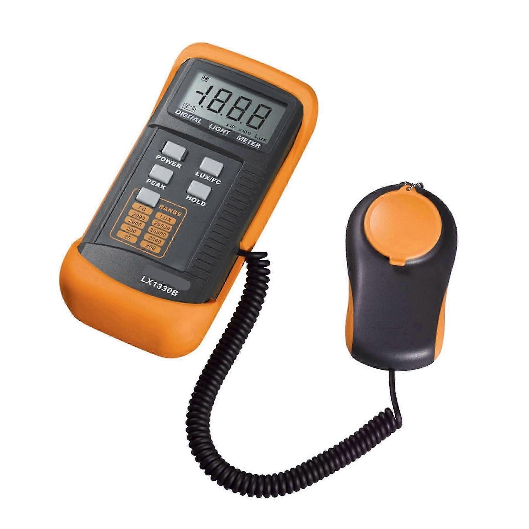 Light Meter LX1330B High Accuracy Digital Lux Meter 0.1~200,000Lux Precision Instrument Detect Intensity Hold Function 2025