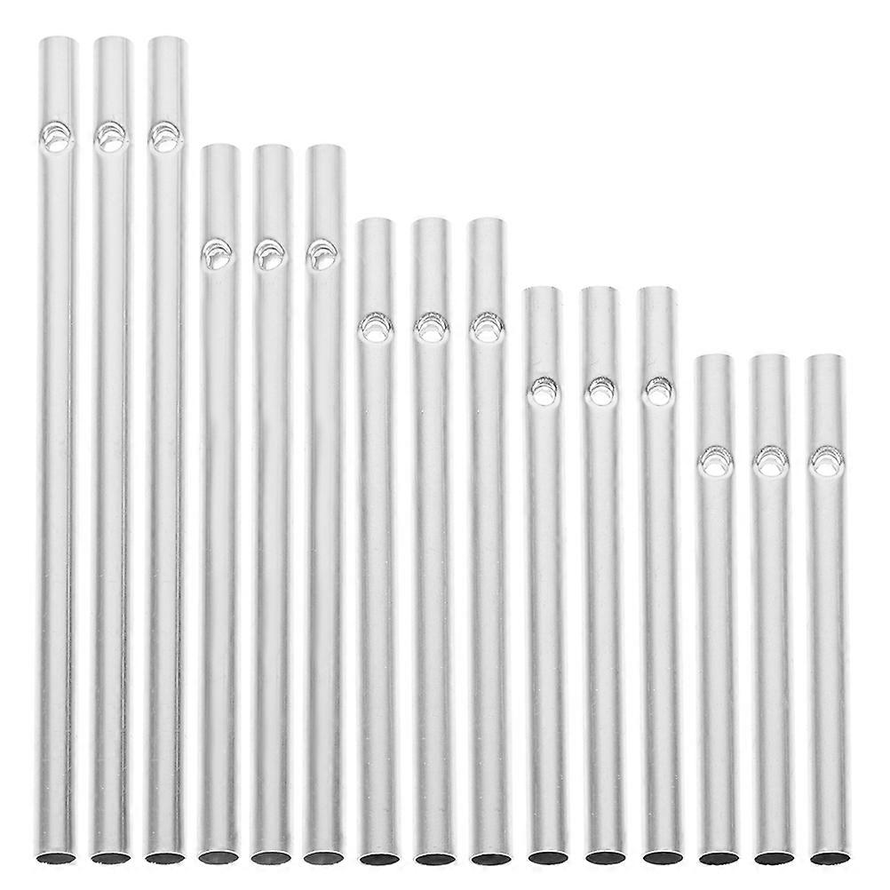 Aluminum Wind Chime Tubes DIY Wind Chime Tubes Silver 16Sets
