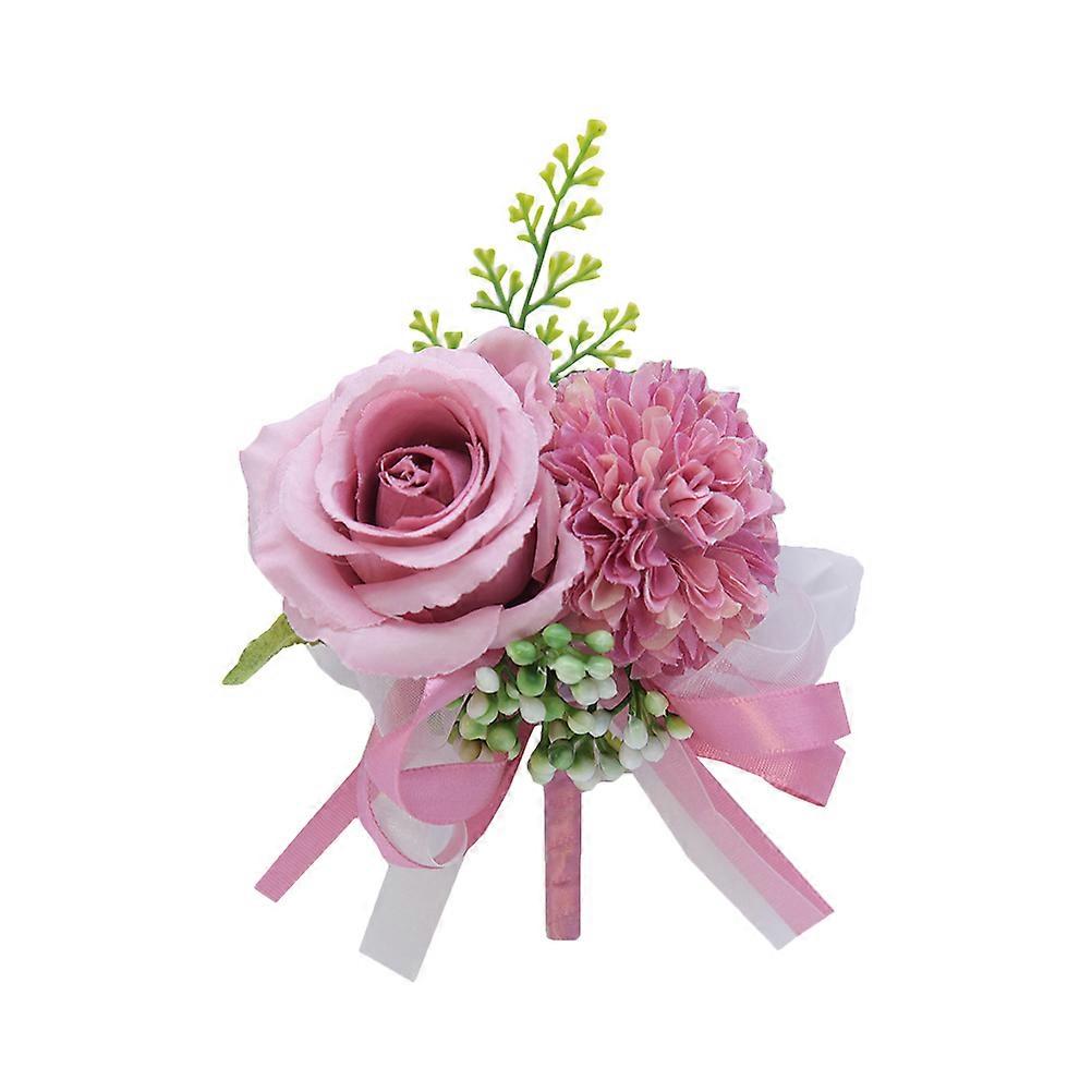 Bride Corsage Simulated Flower Brooch for Decoration 1Pcs Elegant Design